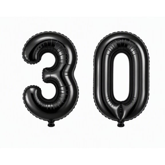 40 Inch Number 30 Balloons Jumbo 30 Foil Giant Number 30 Balloons for 30th Birthday Party Decorations and Rip to My 20s Anniversary Event