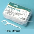 thumbnail image 3 of 1/2/5/10 Box Portable Disposable Dental Floss Plastic Toothpick High-tension Dental Floss Stick Dental Floss Box ﻿ Oral Care, 3 of 10