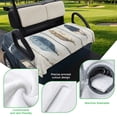 thumbnail image 5 of Golf Cart Seat Covers for 2 Seater,Farmhouse Feather Microfiber Cart Seat Towel Blanket,Watercolor Vintage Wooden Grain Absorbent Breathable Non Slip Bench Seats Protector for Golf Course 51"x31", 5 of 9