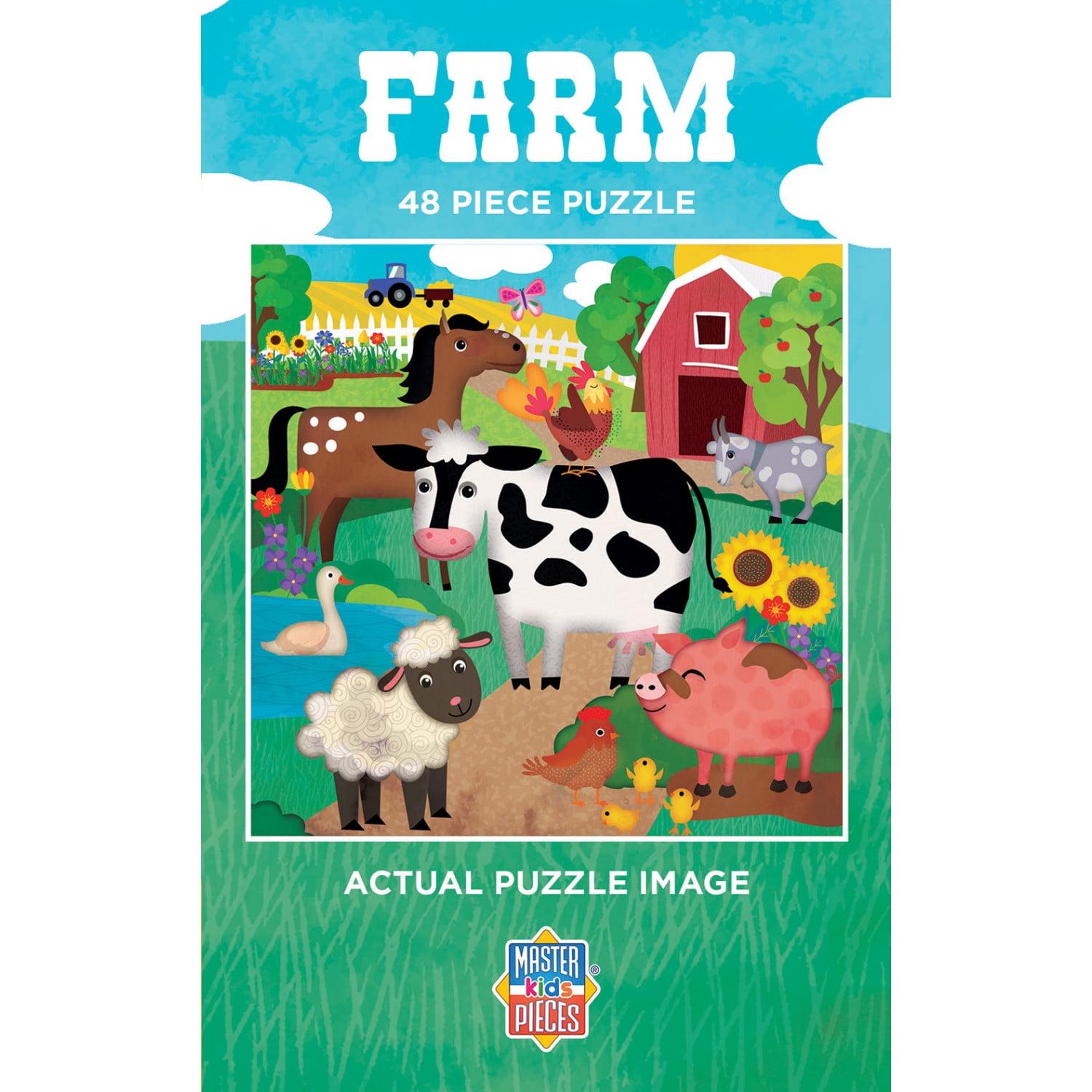 MasterPieces Kids Value Jigsaw Puzzle - Farm 48 Pieces