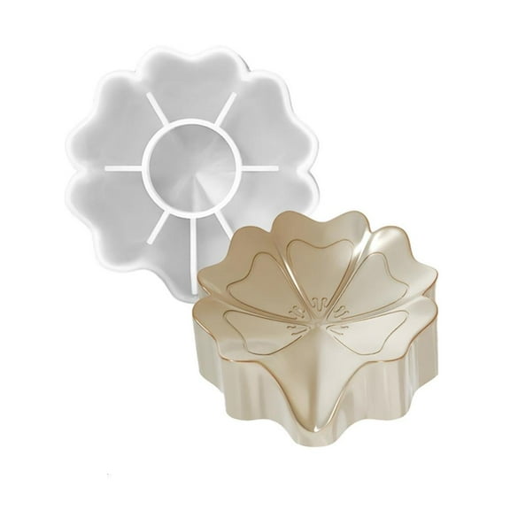Silicone Decorative Mould Flower Shape Soap Storage Box Molds Silicone Texture