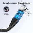 thumbnail image 4 of Cable USB C a USB C 60W Nylon Tejido Carga Rápida 2M para iP16/15 Galaxy S25/A05 Xiaomi Pocoswitch, 4 of 8