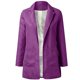 thumbnail image 4 of ICHUANYI Clearance Women Solid Long Sleeve Office Coat Cardigans Suit Long Jacket Tops(Purple, M) ICHUANYI WER2023080801857, 4 of 6