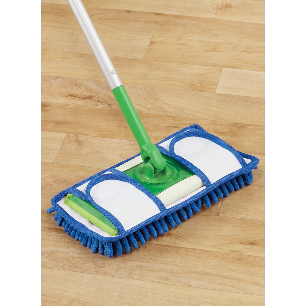 Set of 2 Reusable Wet and Dry Mop Heads