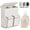 Beige, variant on BGTREND Double Laundry Hamper with Lid, 180L Dirty Clothes Basket with 2 Removable Bags & 2 Side Pockets, Collapsible Laundry Sorter, Black