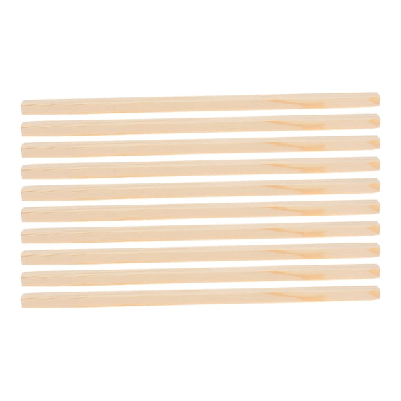 SKISUNO 10Set Decorative Wood Trim Molding for Window Edges Natural Home Decor .79X0.59X0.39in