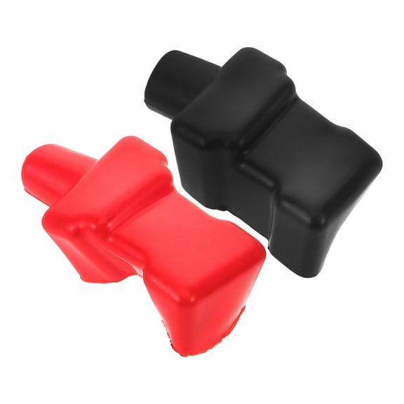 2pcs Battery Terminal Covers Marine Motorcycle Battery Cable Cap Battery Terminal Protector Replacement Covers For Positive And Negative Battery Terminals
