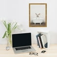 thumbnail image 7 of WFSposter Bunny in Rustic Bath Framed Canvas Wall Art Art Studio, 18x24 Gold, Modern Fun Decorative Bathtub Wall Art for Home Décor, 7 of 7
