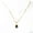 Black, variant on Cross-border Malachite Necklace Titanium Steel Water Drop Pendant Zircon Natural Stone Clavicle Chain Gold Plated Color Ornament