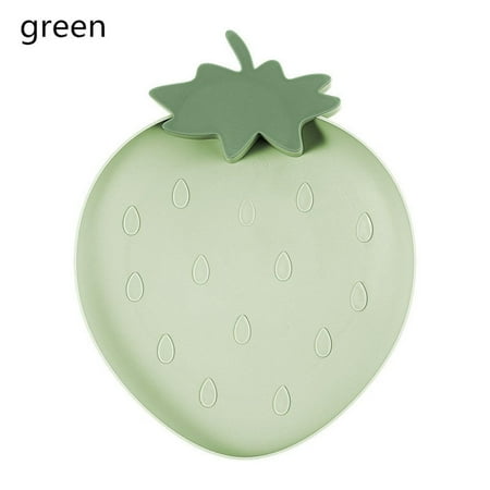 

Decoration Fashion Household Cute Strawberry Shaped Fruit Dessert Tray Jewelry Dish Snack Tray GREEN