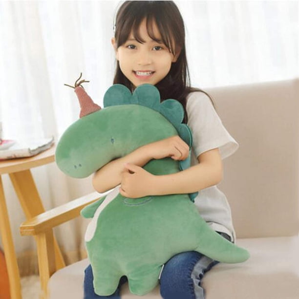Jouet Peluche Dinosaure Enfant Shownicer Peluche Dinosaure Kawaii Géante - Oreiller Câlin Ultra Doux 25cm Noir, Jouet Mignon Pour Enfants Dès 3 Ans, Cadeau Anniversaire