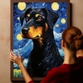 thumbnail image 6 of Beauceron Dog Canvas Wall Art - Starry Night Van Gogh Dog Canvas Print Dog Sayings Painting Home Office Wall Decor Framed Dog Lover Gift, 6 of 6