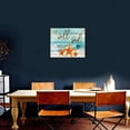 thumbnail image 2 of Starfish Bathroom Decor Wall Art Coastal Beach Starfish Inspirational Quotes It is Well with My Soul Picture Wall Decor Music Ocean Canvas Painting Print Artwork Framed for Living Room Bedroom 12"x16", 2 of 6