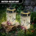 thumbnail image 5 of SEANATIVE Dragonfly Cemetery Solar Lights for Grave Dad Floral Solar Garden Lights Outdoor Waterproof Solar Lights for Grave Yard Lawn Porch Balcony Remembrance Gifts, 5 of 7