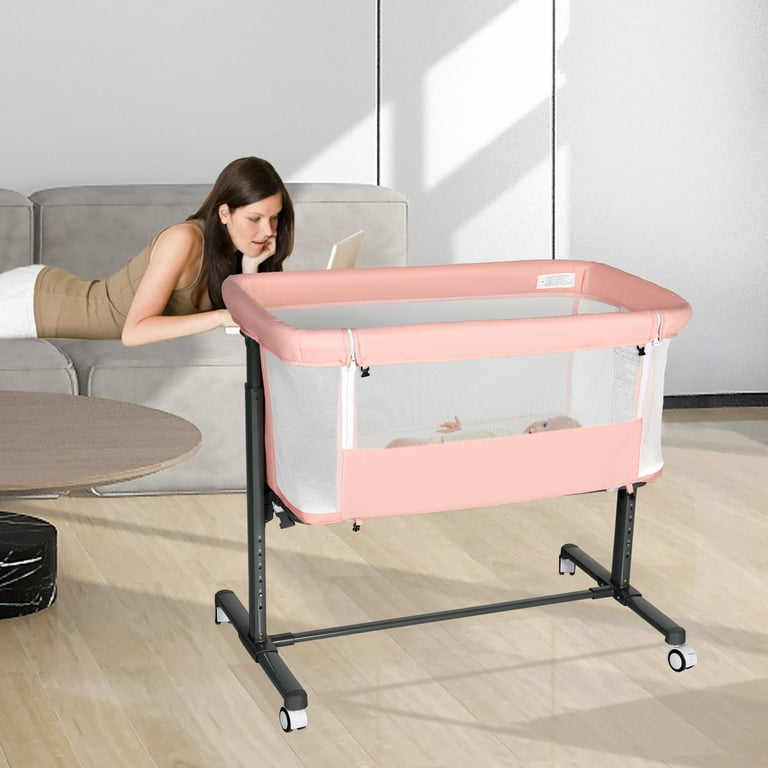 Pink bassinet cheap walmart