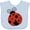 AE-Light Blue, variant on Inktastic Ladybug, Red Ladybug, Cute Ladybug, Ladybird Girls Baby Bib