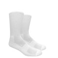 thumbnail image 2 of Couver Unisex Dri-Tek Moisture Wicking Athletic Crew Socks 2-Pack White Size 9-11, 2 of 7