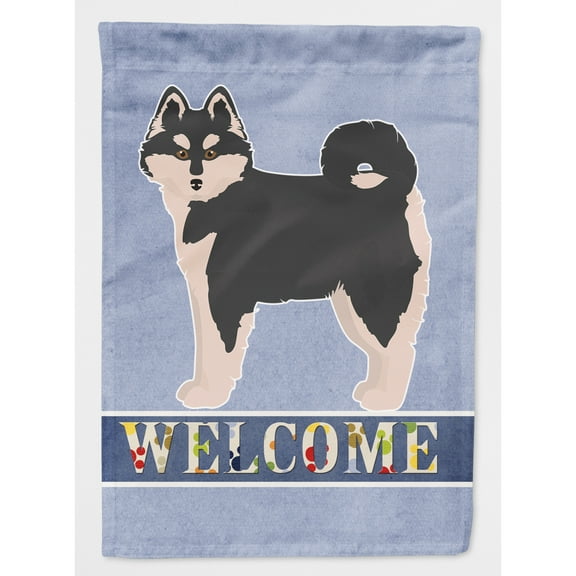 Carolines Treasures CK3767CHF Pomsky 1 Welcome Flag Canvas House Size  Large multicolor