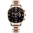 thumbnail image 1 of Reloj de cuarzo con correa de acero para hombre, reloj de negocios de tres ojos, falso, de moda, de escala simple, 1 of 6