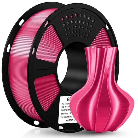 GEEETECH 3D Printer silk magenta PLA Filament 1.75mm 1kg Spool (2.2lbs),Dimensional Accuracy /- 0.03mm