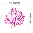 thumbnail image 4 of Animal Wall Decals for Children Bedroom - Pretty Horse Head Horse DIY & Creativity Boy Girl Bedroom Wall Sticker - Size: 40 In x 40 In, 4 of 5