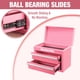 thumbnail image 4 of Minicaja de herramientas Toolbox WORKPRO de metal con 2 cajones, cinta rosa, 4 of 8