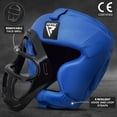 thumbnail image 2 of Casco de boxeo RDX MMA Muay Thai con rejilla frontal extraíble, 2 of 8