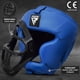 thumbnail image 2 of Casco Deportivo RDX Protector de Cuero Maya Hide, Azul XL, 2 of 8