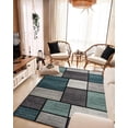 thumbnail image 5 of Abstract Modern Area Rug Geometric Living Room Carpet 8x10 Blue, 5 of 6
