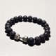 thumbnail image 2 of Pulsera de cuentas naturales de piedra volcánica mancuerna Europea y Joyería fina para hombres y mujeres, 2 of 5