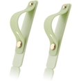 thumbnail image 1 of LAICAIW Removable and Reusable Cell Phone Grip Strap, Telescopic Finger Kickstand Bracket Universal Silicone Phone Holder Stand and Portable Finger Loop for Most Smartphones Case (Matcha Green), 1 of 7