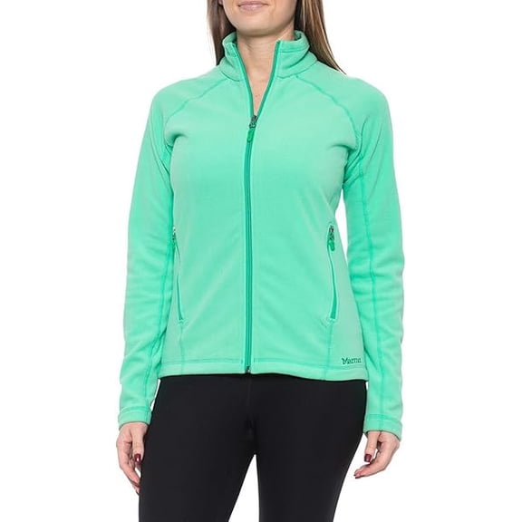 Marmot Women's Rocklin Full-Zip Jacket, Lightweight 100-Weight Fleece (Double Mint, Medium)