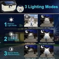 thumbnail image 4 of Lámpara solar para exteriores, luz solar para exteriores de 178 LED, lámpara solar impermeable IP65 con sensor de movimiento, iluminación gran angular de 270°, potente luz solar para exteriores, 4 of 5