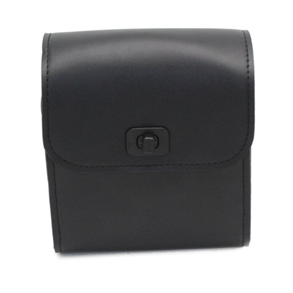 Pvc Handlebar Bag Brown Motorcycle Handlebar Bag Compact Hard Shell Scratch-Resistant Versatile Easy To Install Outdoor Riding