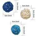 thumbnail image 6 of 24 Pack 2 Inch Rattan Ball Wicker Balls,Decorative Balls for Craft,Party,Valentine's Day,Wedding Table Decoration(Natural Wood,White,Dark Blue,Blue), 6 of 7
