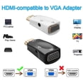 thumbnail image 4 of Durable Universal  Female VGA Output HDMI To VGA Converter HDMI To Audio Adapter HDMI To VGA Adapter With 3.5mm Audio Port FEMALE TO FEMALE, 4 of 8