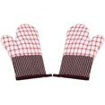 thumbnail image 1 of Guantes para horno, guantes para agarraderas, guantes para hornear agarraderas, adecuados para cocinar, hornear, asar a la parrilla, agarraderas, 1 par, regalo para mujeres y chef Adepaton LN-2191-3, 1 of 7