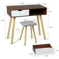 thumbnail image 3 of Computer Desk 32" w/ Storage Drawer Home Office Writing Desk Makeup Vanity Table, 3 of 3