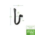 thumbnail image 2 of ACHLA Designs SSH-01-3 4 in. Black Powdercoat J-Hook, Black - Pack of 3, 2 of 2