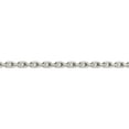 thumbnail image 2 of Sterling Silver 3.95mm Beveled Oval Cable Chain (36 X 3.95) Made In India qca120-36, 2 of 5