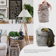 thumbnail image 4 of Washable Storage Basket Kraft Paper Bag Reusable Storage Bins Plants Organizer Cover for Food, Fruit, Toys, Laundry, 4 of 5