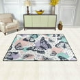 thumbnail image 3 of Coolnut Butterflies Pattern Area Rug Pad - 31 x 20 inch - 100% Light Weight Polyester Fabric for Living - Bedroom, 3 of 6