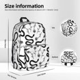 thumbnail image 6 of Goofa Hand Drawn Snake Printed Backpack,Laptop Backpack,Durable Anti-Theft Travel Work Backpack,Water-resistant Backpack, 6 of 9