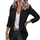 thumbnail image 3 of Chaquetas de negocios de manga larga para mujer Chaqueta tipo cárdigan de trabajo informal Blazers con cuello chal, 3 of 5