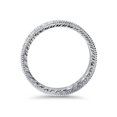 thumbnail image 2 of 5/8ct Vintage Diamond Hand Engraved Eternity Ring 14K White Gold, 2 of 3