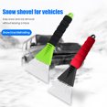 thumbnail image 2 of Winter Snow Shovel Non-scratching Smooth Edge Sponge Handle Labor-saving Multifunction Defrosting Portable Frost Snow Removal Scraper for Car, 2 of 8