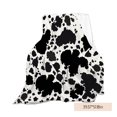 thumbnail image 3 of Teissuly Clearance Cow Blanket, Wool Cow Print Blanket, Kids Adult Soft Cowhide Decor Sofa Bed Cute Cow Gift Christmas 100x130CM(White, ) Teissuly WER202308175602, 3 of 8