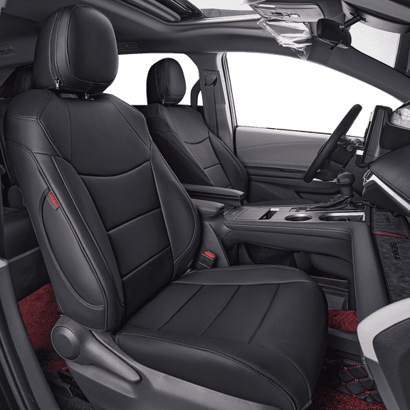 coverdream Sienna Seat Covers Custom Fit for 2021-2026 Toyota Sienna LE/XLE (8-Passenger),2nd Row Bench w/Removable Middle Seat Waterproof Leatherette(Full Set,Black)