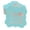 Aqua Blue, variant on Inkdotpot Real Gold Foil Bracket Shape Paper Hang Tags Kiss The Miss Goodbye Bridal Shower Favor Tags Pack Of 100