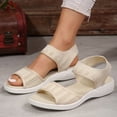 thumbnail image 3 of Willtoo 2026 Orthopedic Sandals for Women Non Slip Slip on Arch Support Flat Wedge Sandals Lightweight Walking Shoes 2026 Vacation Beach 2026 Orthopedic Shoes, 3 of 6